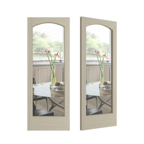 French Curves Door - Clear Glass