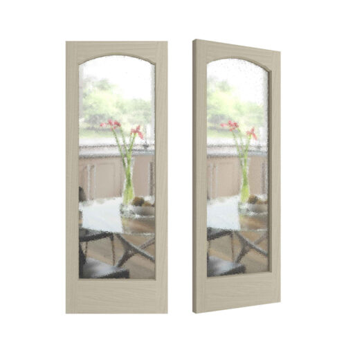 French Curves Door - Hourglass patterned Glass